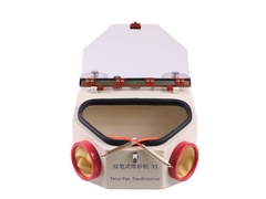 Peralatan Laboratorium Gigi Sandblaster LED Light Dua Pena Mesin Sandblasting Gigi