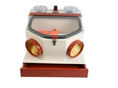 Lihat Mengapa Memilih Sandblaster Ganda Jendela Besar Dengan Laci Peralatan Laboratorium Gigi yang Kuat