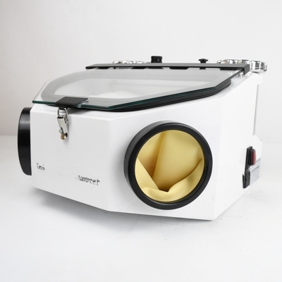 Pembersih Pasir Laboratorium Gigi Tangki Ganda untuk Pemolesan Mahkota Porselen Gigi, Nozel Sandblasting Gigi