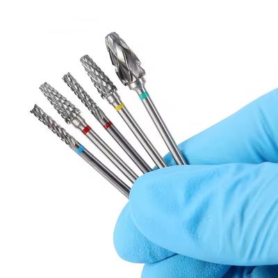 Dental Lab Gunakan Tungsten Karbida Burs 10pcs / Set Dental Karbida Bor Kit Untuk Micromotor