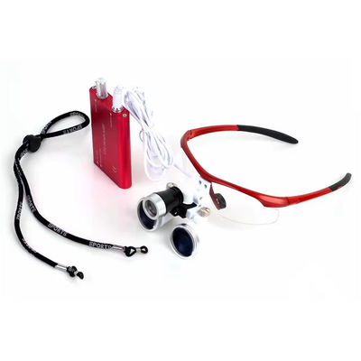 2.5X/3.5X Magnifier Gigi Dengan Lampu Kepala LED Alat Bedah Berguna Lampu Gigi