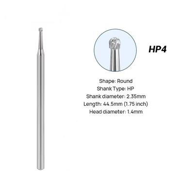 Mata Bor Karbida Tungsten Lab Gigi 10pcs/Kotak Mata Bor Karbida Bulat Gigi Untuk Pemolesan