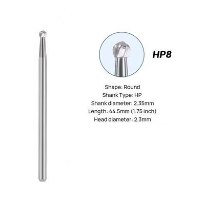 Mata Bor Karbida Tungsten Lab Gigi 10pcs/Kotak Mata Bor Karbida Bulat Gigi Untuk Pemolesan