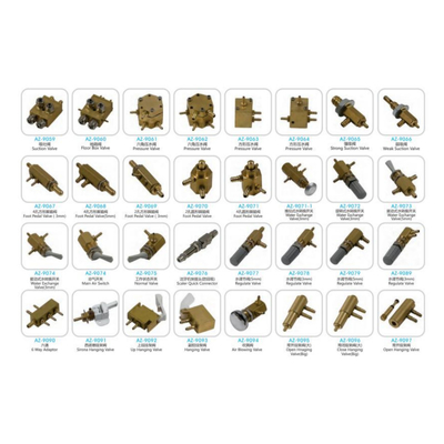 Tembaga bahan kursi gigi katup Foshan pabrik unit gigi dan suku cadang