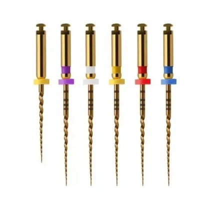 Bor Logam Stainless Steel Gigi Bor Gigi Reamers Untuk Fiber Post Klinik Gigi Bahan Lab Bor Saluran Akar Gigi