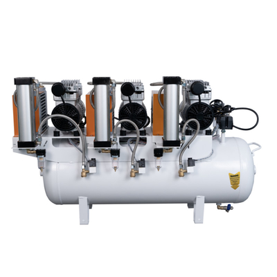 220V Kompresor Udara Gigi Non-pencemaran Minyak Bebas Peralatan Gigi Silent Kompresor Udara Dengan Pengering