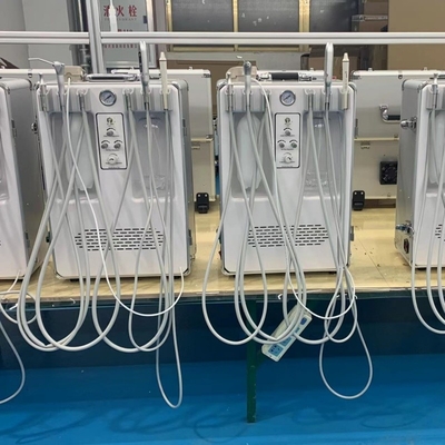 Unit Perawatan Portable Gigi dengan Scaler Gigi dan Penyembuhan Ringan Handpiece Vet Gunakan Mobile Dental Therapy Case