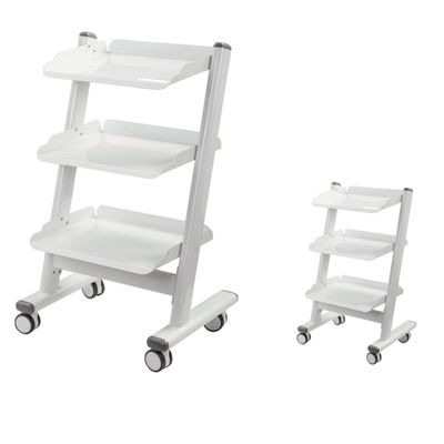 Rumah Sakit Dental Metal Tool Cart 3 Lapisan Dental Mobile Cart Tools Salon Kecantikan Storage Trolley