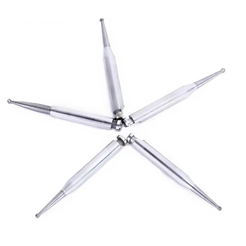 Mata Bor Karbida Tungsten Gigi Pemotong Mahkota RA Kecepatan Rendah Kepala Bulat untuk Gigi