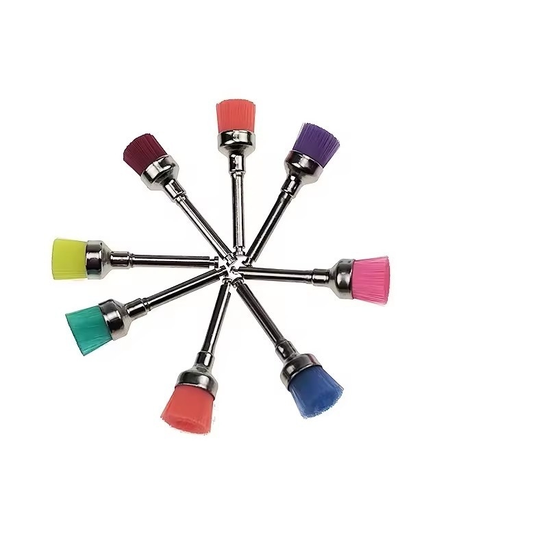 Kit gigi sekali pakai yang berwarna-warni Sikat gigi Nylon Sikat gigi yang dipoles Sikat gigi Prophy