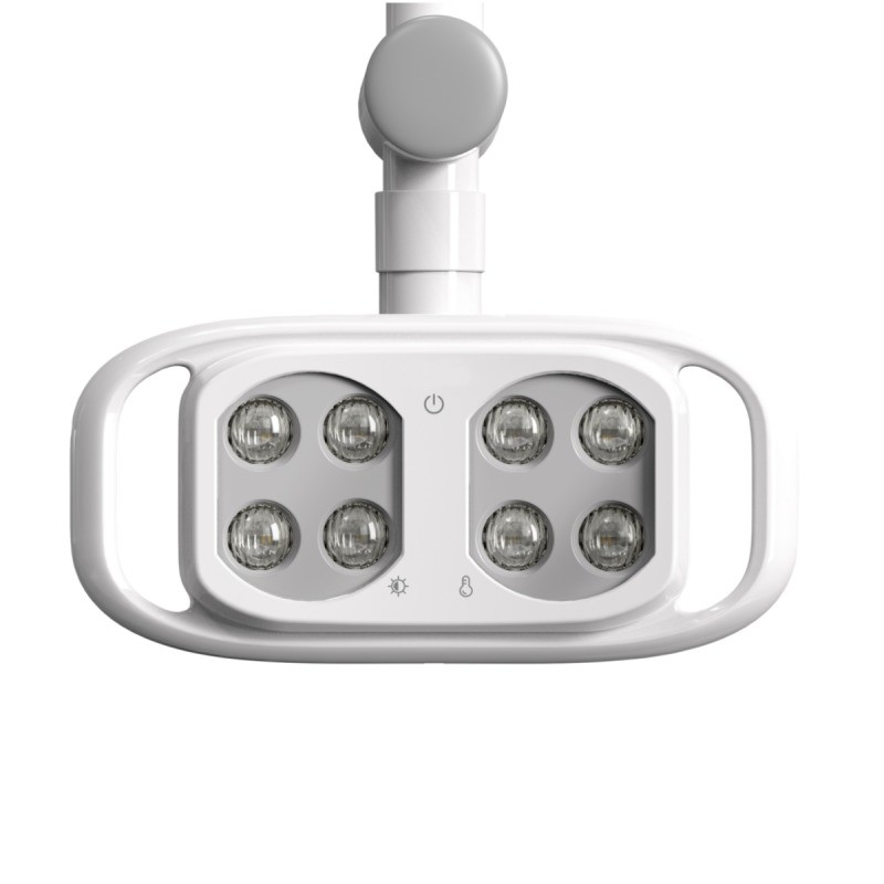 Custom Shadowless Dental Chair Lamp 8 Mata Dental Unit Lampu LED Dengan Sensor