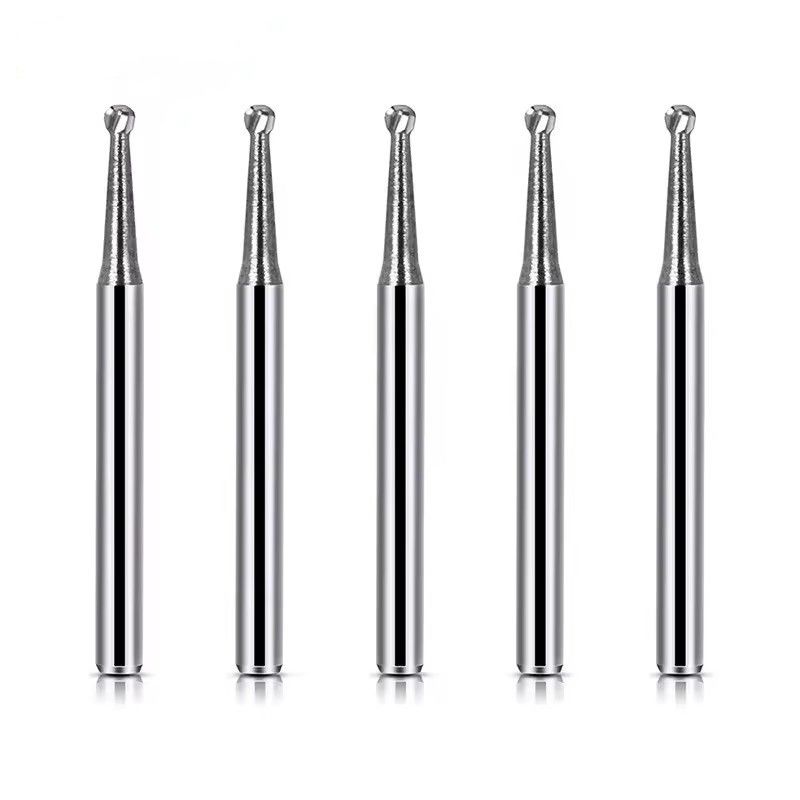 10pcs/ Box Medical Polishing Bur Tungsten Dental Carbide Bur Bola Bentuk Karbide Burs Untuk Gigi