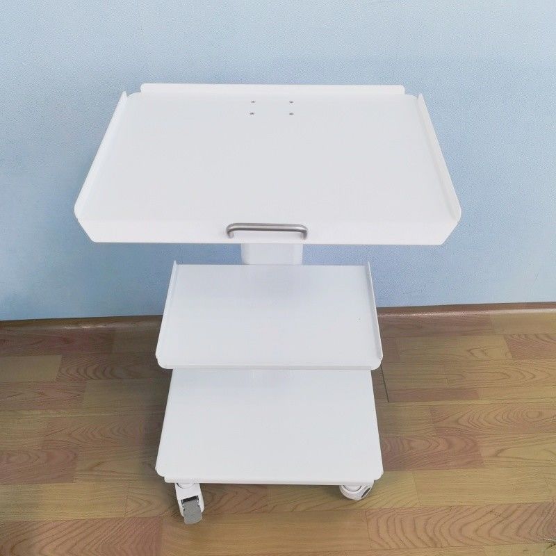 Mobil Instrumen Keranjang Dental Unit Keranjang Dental Portable Trolley Unit dengan Brake Caster Dibangun di Socket