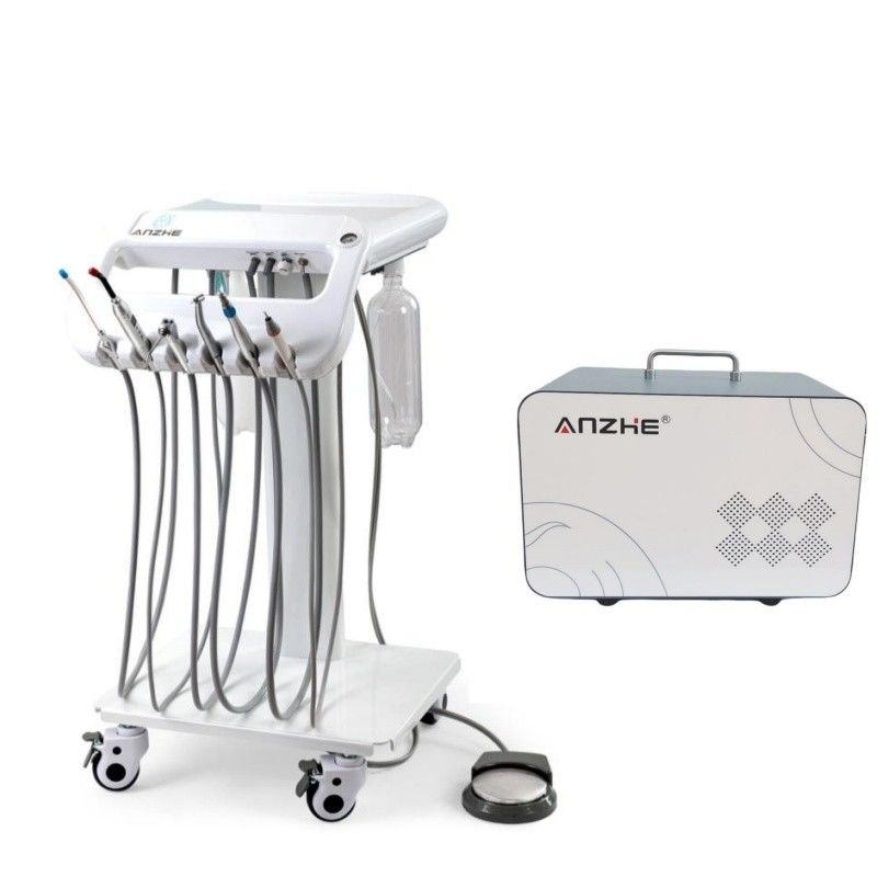 Tray Operasi Gigi Portable dengan Saliva Ejector Suction Custom Accept Mobile Dental Delivery Unit