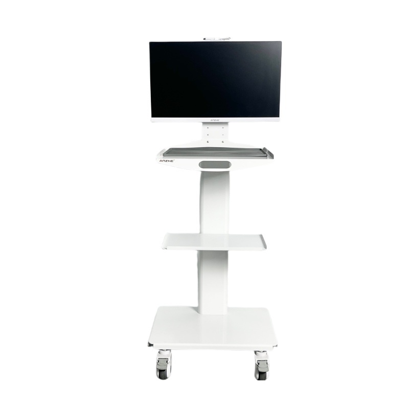 Kereta Dorong Gigi Bergerak Troli Gigi Bergerak Tempat Medis Besar Troli Gigi Monitor Gigi Kereta Pemindaian Mulut dengan Empat Roda