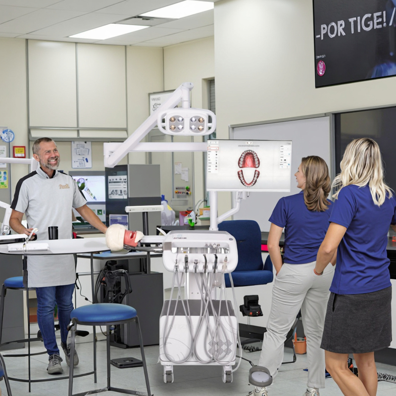 Sistem Simulasi Oral untuk Pelatihan Perguruan Tinggi Sistem Pelatihan Simulasi Gigi Tingkat Lanjut dengan Kompresor Lampu Bedah