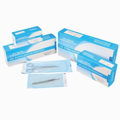 Harga bagus Different Size Sterilization Pouch Bags Disposable Dental Self Seal Sterilization Pouch on line
