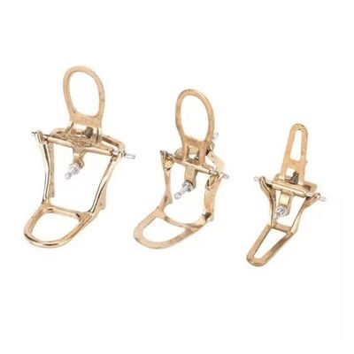 Harga bagus Artikulator Laboratorium Gigi Mulut Penuh Pegas Kuningan 3 Ukuran Artikulator Gigi on line