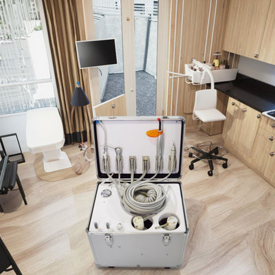 Harga bagus Unit Gigi Bergerak dengan Kompresor Senyap Unit Turbin Gigi Portabel Unit Perawatan Gigi Portabel untuk Latihan Mahasiswa Kedokteran Gigi on line