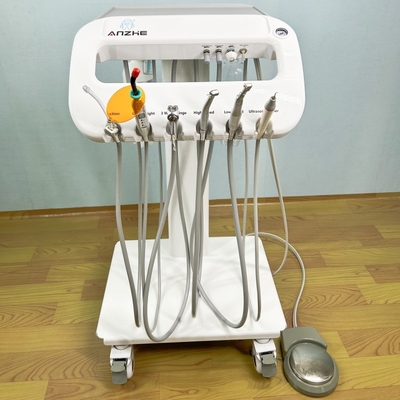 Mobil Dental Unit Trolley untuk Veterinary Dental Turbine Unit dengan 4 Roda Universal Perawatan Gigi Hewan Terapi Gigi Hewan Piaraan Trolley