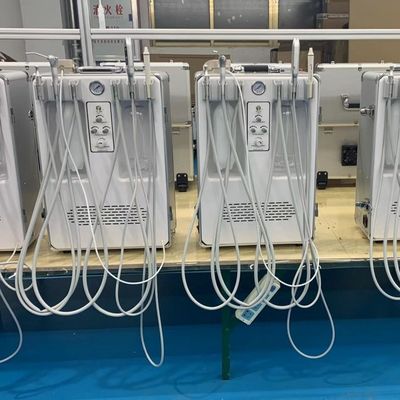 Unit Perawatan Portable Gigi dengan Scaler Gigi dan Penyembuhan Ringan Handpiece Vet Gunakan Mobile Dental Therapy Case