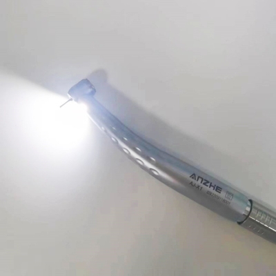 Foshan Anzhe Pabrik Kecepatan Tinggi Gigi Handpiece 3 Air Spray Gigi Turbin Udara LED Cahaya Dental Udara Rotor