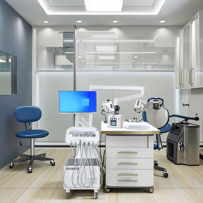 Kereta Gigi Bergerak Pabrik Gigi Profesional 220V Unit Pengiriman Gigi dengan Kamera Oral Unit Terapi Gigi Portabel