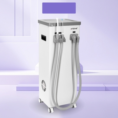 Unit Hisap Gigi Bergerak Dengan Tangki Air Kotor Pembuangan Otomatis Dental Saliva Ejector Hisap 800L Per Menit Mesin Hisap