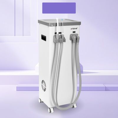 Harga bagus Unit Hisap Gigi Bergerak Dengan Tangki Air Kotor Pembuangan Otomatis Dental Saliva Ejector Hisap 800L Per Menit Mesin Hisap on line