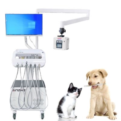 Harga bagus Vet Medical New Portable Dental Device Mobile Dental Unit for Pets Luxury Dental Equipment Trolley Cart With X Ray on line