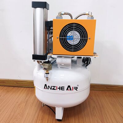 Harga bagus Kompresor Udara 55dB Ultra-Silent 55dB Oil-Free Energy-Efficient 550W 32L untuk Klinik Medis & Gigi dengan Pengering on line