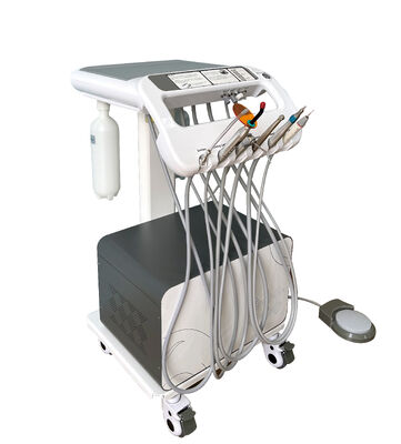 Harga bagus 550W Mobile Dental Delivery Unit dengan Tekanan 0,8Mpa dan Noise 38DB Compact Dental Cart untuk Penggunaan Veteriner on line