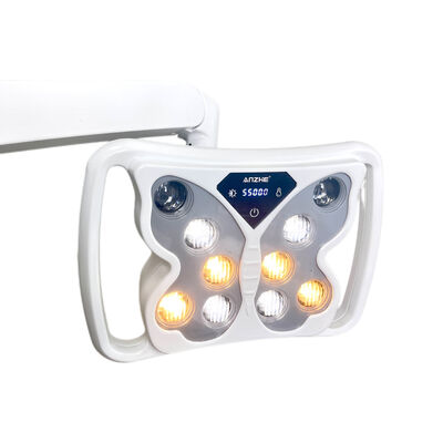 Harga bagus Dental LED Operasi Lampu Tanpa Bayangan dengan Fungsi Memutihkan Gigi 10 Lampu Kursi Gigi Disesuaikan Lampu 12-24V OEM Tersedia on line
