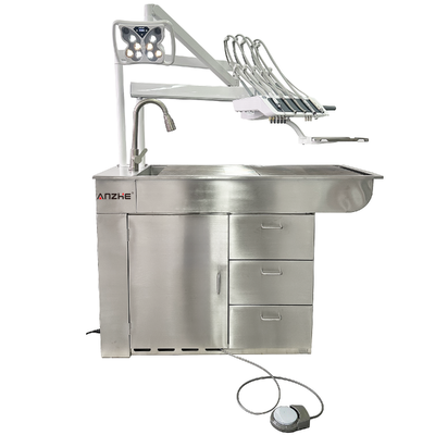 3-in-1 Veterinary Workstation with 550W Oil-Free Air Compressor and LED Surgical Light for Efficient Dental Treatment