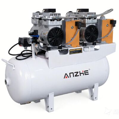 Harga bagus Kompresor Udara Dental Bebas Minyak 1700W Tangki 60L dengan Pengering untuk 4 Kursi Gigi on line