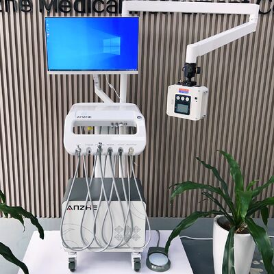 Harga bagus Stasiun Kerja Gigi Hewan Peliharaan Seluler All-in-One dengan Tekanan 0,8Mpa Kebisingan 38DB dan Daya 550W untuk Klinik Hewan on line