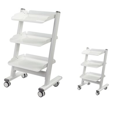 Harga bagus Troli Gigi 3 Tingkat dengan Soket Daya Terintegrasi dan 4 Roda Universal untuk Klinik Gigi on line