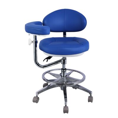 Harga bagus Kursi Gigi Ergonomis Langsung Pabrik Kursi Medis yang Dapat Disesuaikan Kursi Dokter Berputar 360° dengan Roda untuk Laboratorium Rumah Sakit Klinik on line