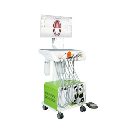Harga bagus Troli Gigi Hewan dengan Kamera Mulut Portabel Unit Gigi Hewan Peliharaan Stasiun Kerja Gigi Dokter Hewan Seluler dengan Kompresor Udara OEM on line