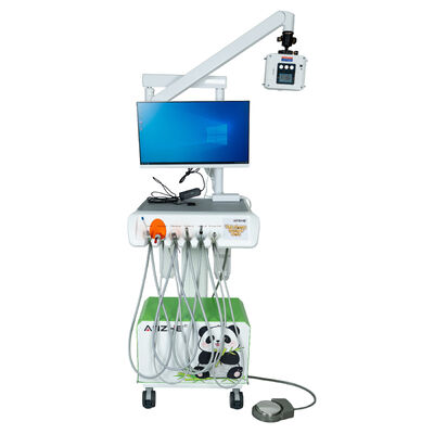 Harga bagus Unit Gigi Hewan Portabel Semua dalam Satu dengan PC X Ray i7 Kamera 4K Kompresor Bebas Minyak Mesin Gigi Hewan Peliharaan on line