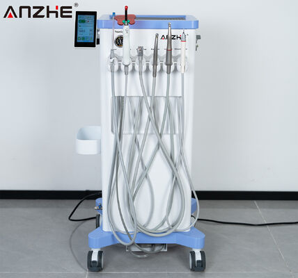 Harga bagus Unit Gigi Hewan Portabel dengan Handpiece LED Motor Mikro, Scaler Ultrasonik, Lampu Curing, Kompresor Udara Bebas Oli, Kereta Gigi Hewan Peliharaan Bergerak, Peralatan Gigi untuk Klinik Hewan on line