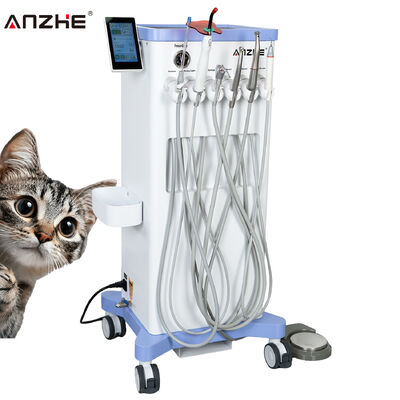 Harga bagus Unit Gigi Veteriner Portable dengan Motor Elektronik 1:5 Fiber Optic Contra Angle Karet Gigi Veteriner dengan Scaler Penyedot dan Lampu Pembuatan LED on line