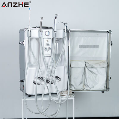 Harga bagus Unit Gigi Bergerak Portabel dengan Daya 550W Tangki Udara Baja Tahan Karat 6L dan Kebisingan Rendah 38dB untuk Klinik Gigi on line