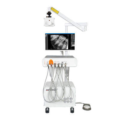 Harga bagus Semua dalam Satu Unit Kerja Gigi Digital dengan X Ray Portabel, Kamera Intraoral HD, Sensor, Sistem PC, Unit Perawatan Gigi Bergerak on line