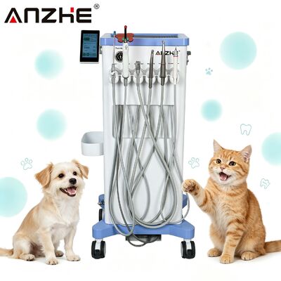 Harga bagus ANZHE Unit Gigi Hewan Bergerak 550W Stasiun Kerja Gigi Hewan Terintegrasi All-in-One dengan Operasi Ultra-Hening 58dB on line