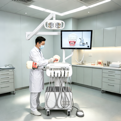 Harga bagus Unit Simulasi Implan Gigi Portable dengan Kamera Oral HD, Kompresor Udara 550W dan Kebisingan 38dB Rendah untuk Pelatihan Gigi on line