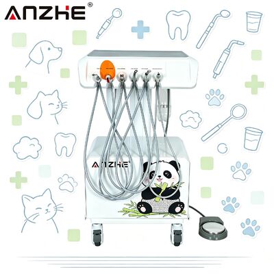 Harga bagus Portable Electric Veterinary Dental Unit dengan Kompresor Udara Peralatan Gigi Hewan Mobile dengan Scaler LED Curing Light & Suction on line