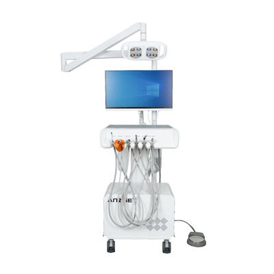 Harga bagus Unit Gigi Portable dengan Lampu Gigi LED Mobil Perawatan Trolley Trolley Dibangun di Kompresor Udara Sistem hisap on line