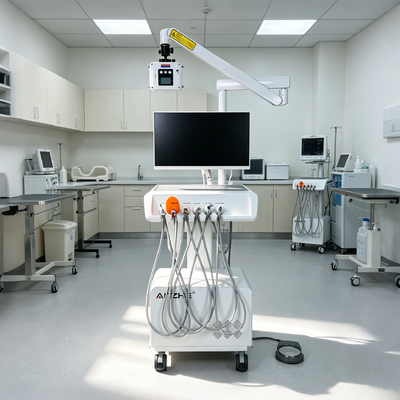 Harga bagus Unit Gigi Veteriner Profesional 550W dengan Sistem Pencitraan Digital dan Tekanan 0,8Mpa untuk Klinik Hewan on line