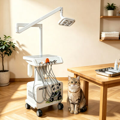 Harga bagus Unit Gigi Portable dengan Lampu Gigi LED Dibangun di Kompresor Udara Penyedot Scaler Penyembuhan Cahaya Stasiun Kerja Gigi Mobile untuk Klinik on line